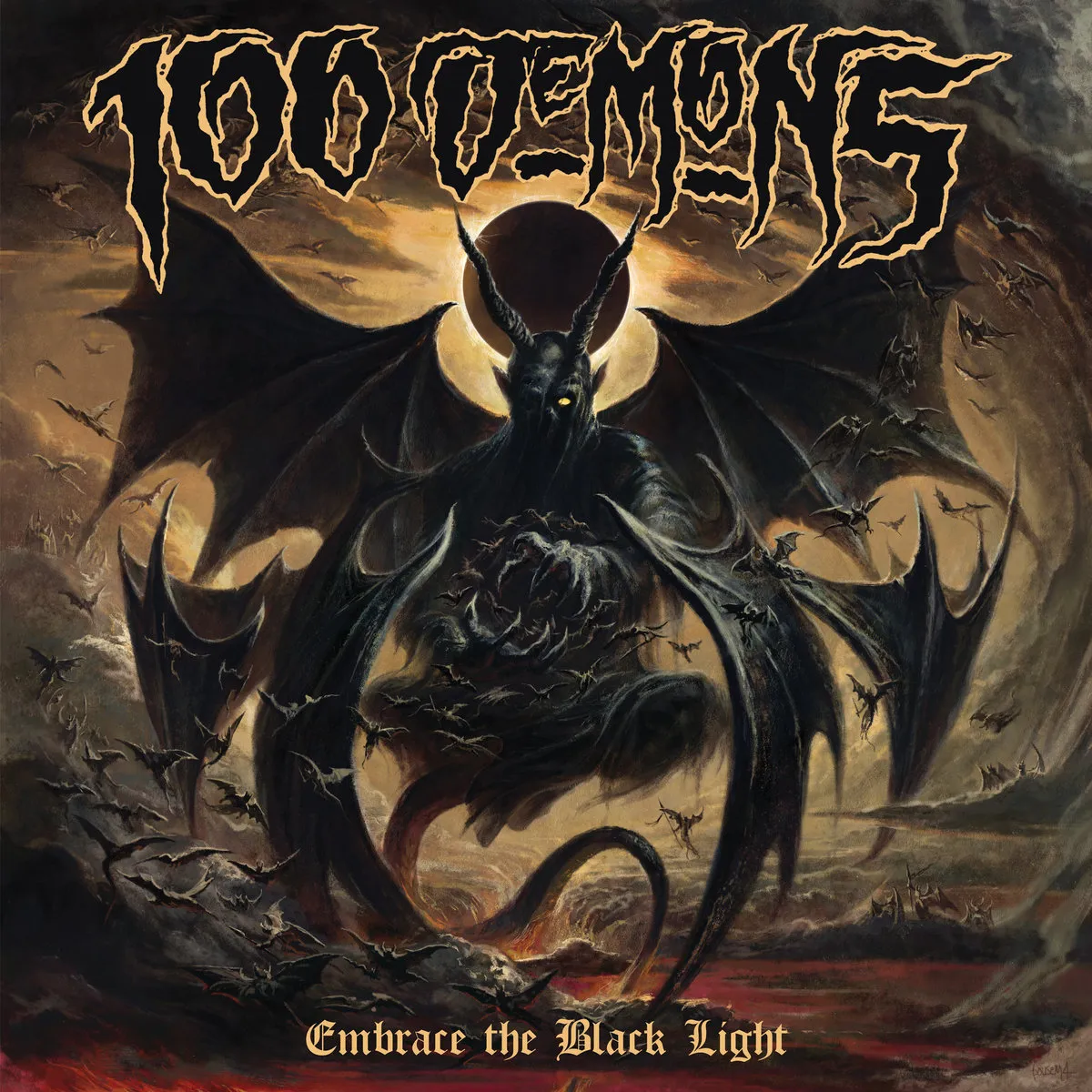 100 Demons - Embrace The Black Light artwork
