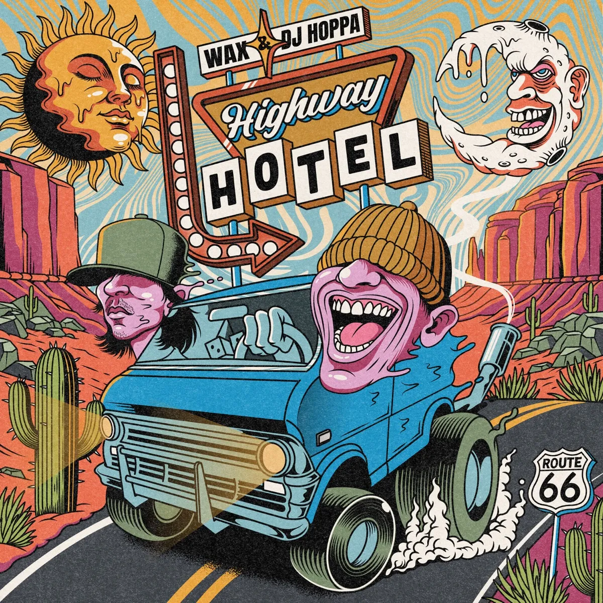 Wax & DJ Hoppa - Highway Hotel artwork